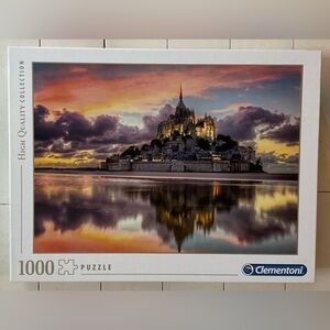 Mont Saint-Michel 1000-Piece Puzzle - Sunset Colors